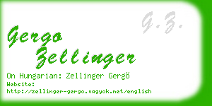 gergo zellinger business card
